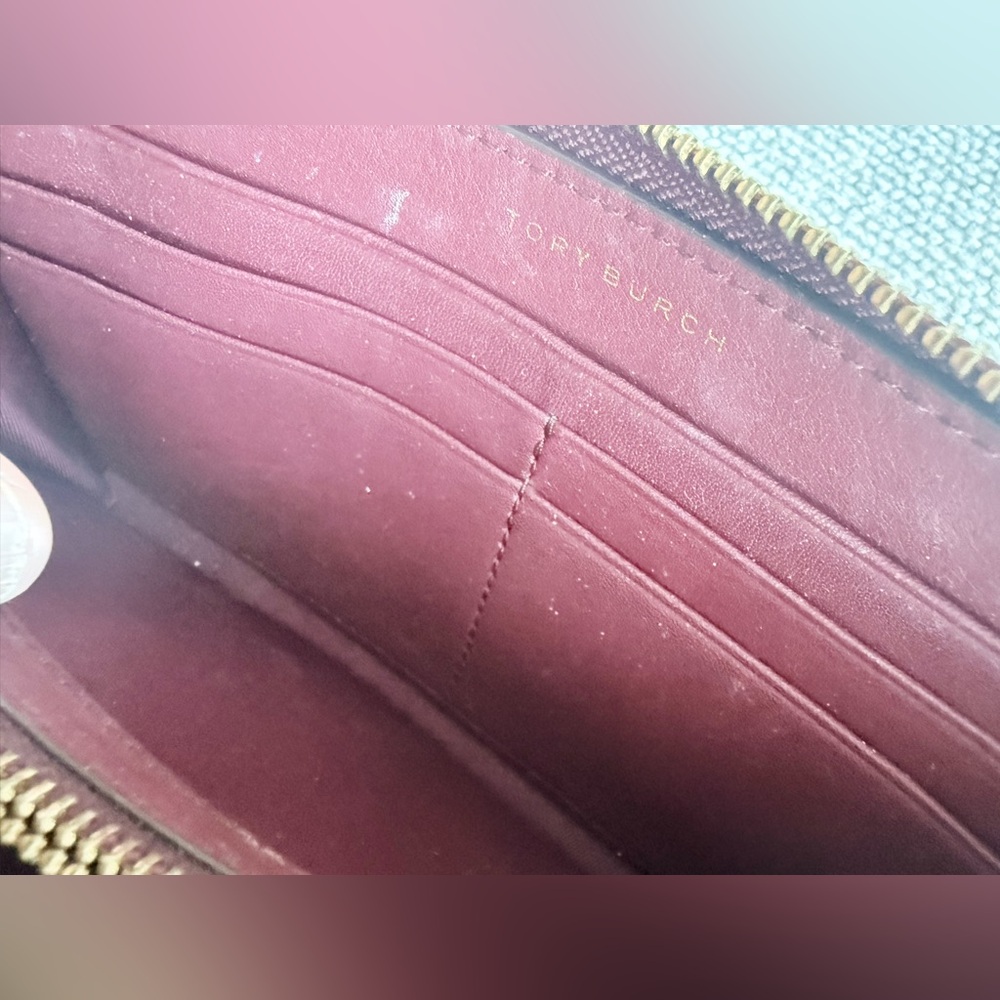 Tory Burch Maroon Clutch - Picture 2 of 3
